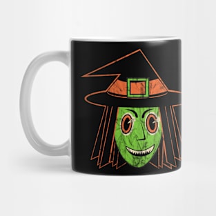 Vintage Halloween Witch Mug
